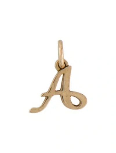 Pre-owned Charm James Avery 14k Script Initial 'a' , 0.75" In Multi