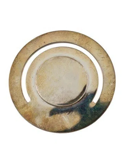 Pre-owned Charm Mesh Bib Necklace In Multi