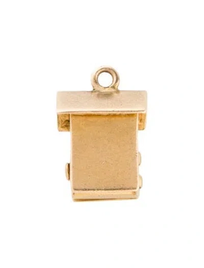 Pre-owned Charm Vintage 14k Outhouse  In Multi