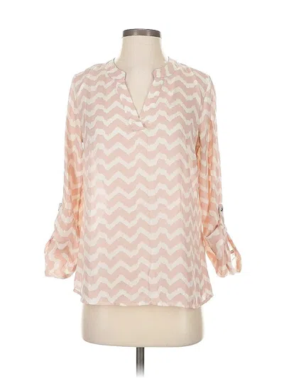 Pre-owned Charming Charlie 3/4 Sleeve Blouse In Pink