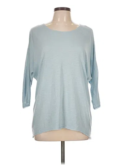 Pre-owned Charming Charlie 3/4 Sleeve Top Teal Boatneck Tops In Blue