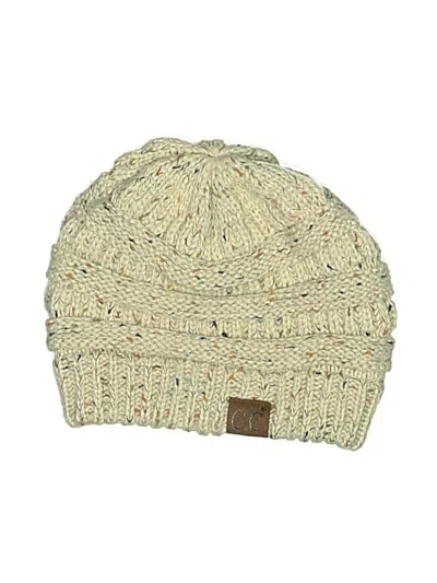 Pre-owned Charming Charlie Beanie Hat In Ivory