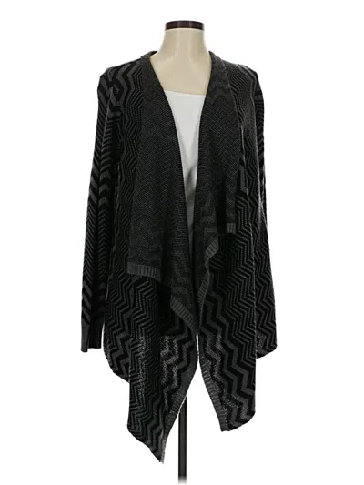 Pre-owned Charming Charlie Cardigan Sweater In Black