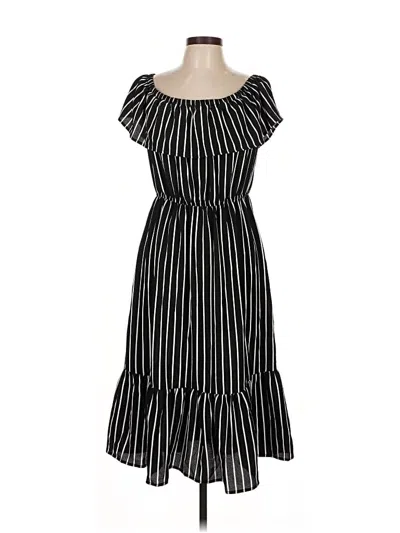 Pre-owned Charming Charlie Casual Dress In Black