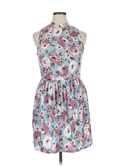 Pre-owned Charming Charlie Casual Dress In Blue