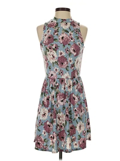 Pre-owned Charming Charlie Casual Dress In Blue