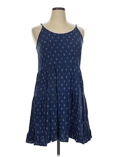 Pre-owned Charming Charlie Casual Dress In Blue