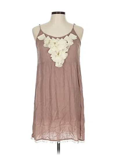Pre-owned Charming Charlie Casual Dress In Brown