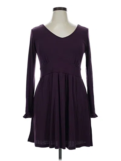 Pre-owned Charming Charlie Casual Dress In Burgundy