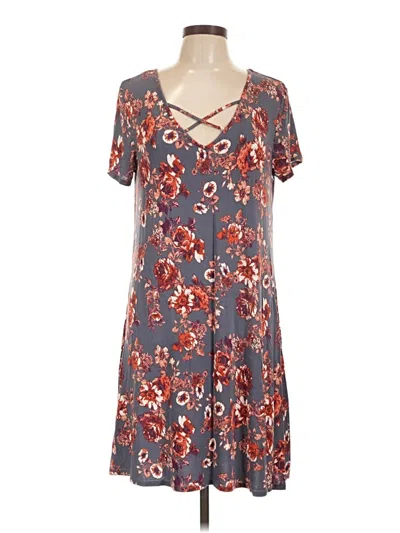 Pre-owned Charming Charlie Casual Dress In Gray