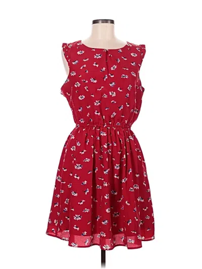 Pre-owned Charming Charlie Casual Dress In Red