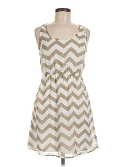 Pre-owned Charming Charlie Casual Dress In Tan