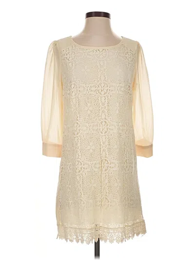 Pre-owned Charming Charlie Cocktail Dress In Ivory