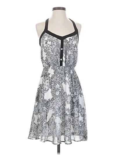 Pre-owned Charming Charlie Cocktail Dress In Silver