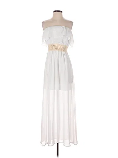 Pre-owned Charming Charlie Cocktail Dress In White
