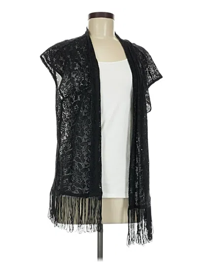 Pre-owned Charming Charlie Kimono In Black