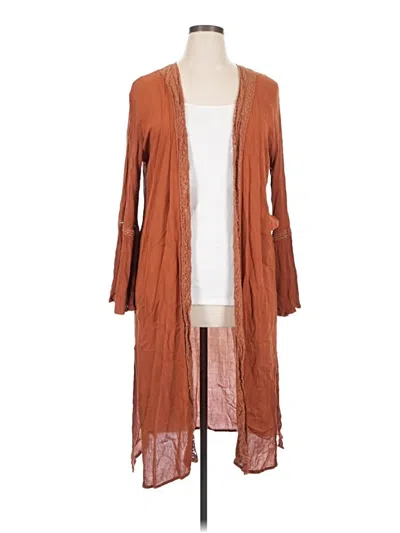 Pre-owned Charming Charlie Kimono In Brown
