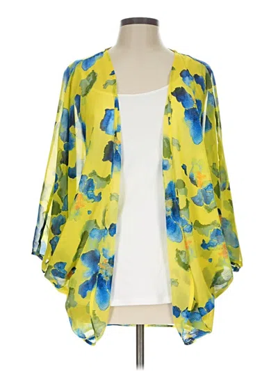 Pre-owned Charming Charlie Kimono In Yellow