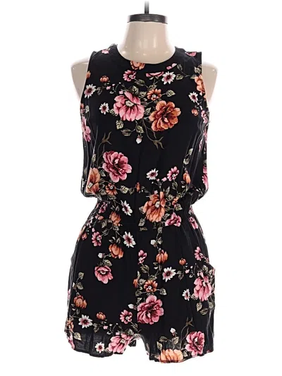 Pre-owned Charming Charlie Romper In Black