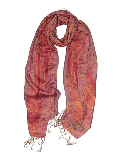 Pre-owned Charming Charlie Scarf In Burgundy