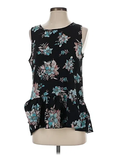 Pre-owned Charming Charlie Sleeveless Blouse In Black