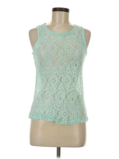Pre-owned Charming Charlie Sleeveless Blouse In Teal