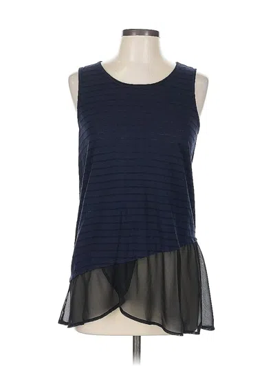 Pre-owned Charming Charlie Sleeveless Top Blue Halter Neckline Tops