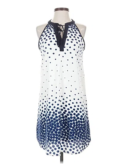 Pre-owned Charming Charlie Sleeveless Top Blue Halter Neckline Tops
