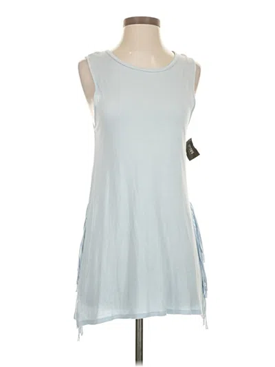 Pre-owned Charming Charlie Sleeveless Top Blue Keyhole Neckline Tops