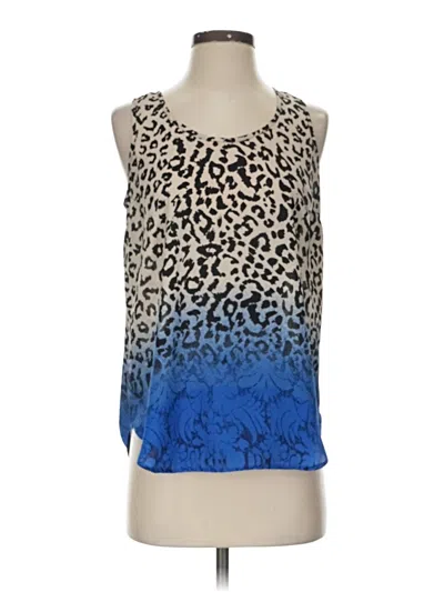 Pre-owned Charming Charlie Sleeveless Top Blue Scoop Neck Tops