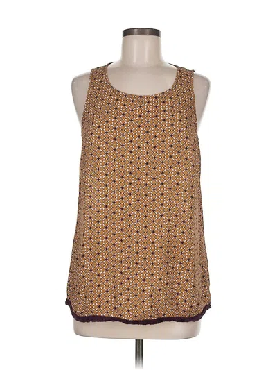 Pre-owned Charming Charlie Sleeveless Top Brown Halter Neckline Tops