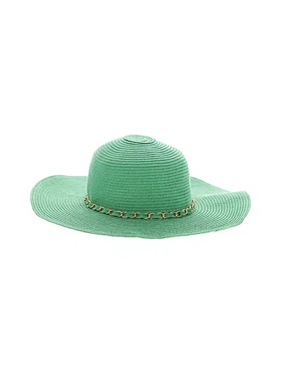 Pre-owned Charming Charlie Sun Hat In Green
