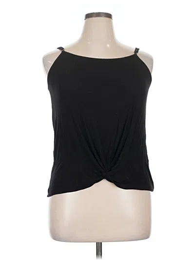 Pre-owned Charming Charlie Tank Top Black Halter Neckline Tops