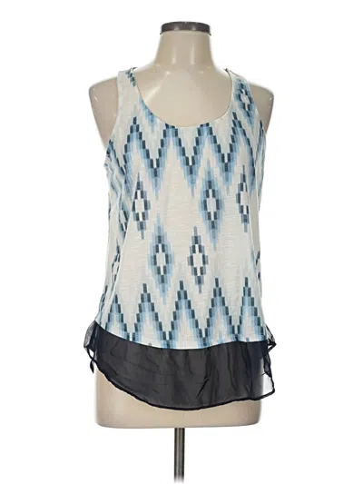 Pre-owned Charming Charlie Tank Top Blue Halter Neckline Tops