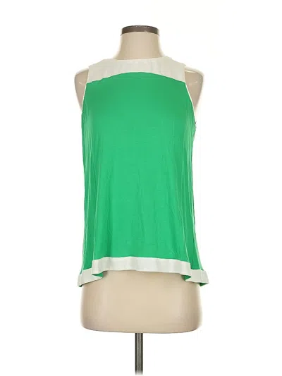 Pre-owned Charming Charlie Tank Top Green Halter Neckline Tops