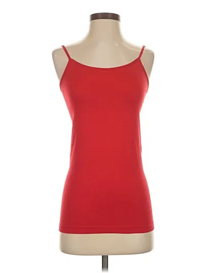Pre-owned Charming Charlie Tank Top Red Strapless Neckline Tops