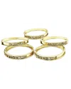 Charming Jewellry Women's Slider Bangle Bracelet In Gold/te Amo
