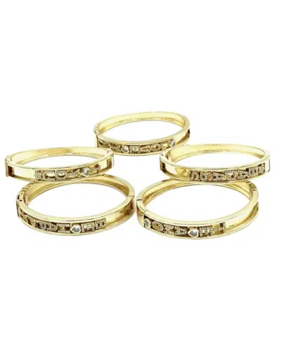 Charming Jewellry Women's Slider Bangle Bracelet In Gold/te Amo