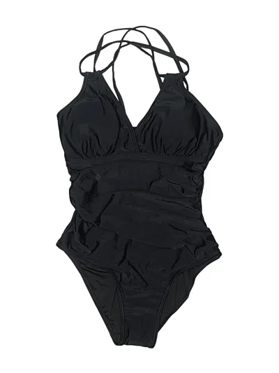 Pre-owned Charmo One Piece Swimsuit In Black