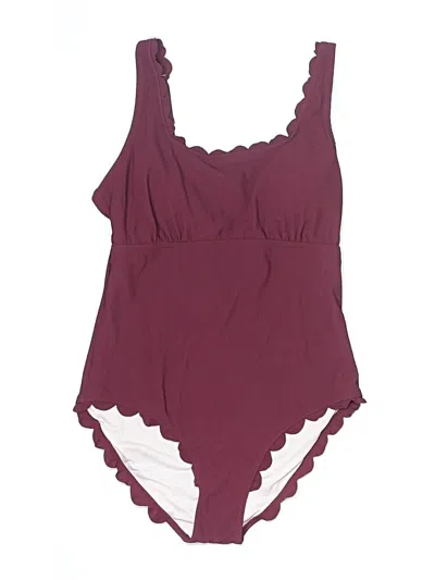 Pre-owned Charmo One Piece Swimsuit In Burgundy