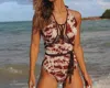 Charmosa Camille Reversible One Piece In Hand Dyed - Tiger