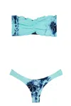 Charmosa Katia Bikini Set In Aruba Hand Dyed