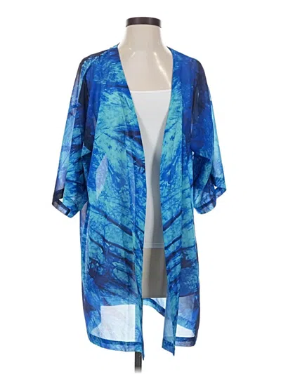 Pre-owned Charmosa Kimono In Blue