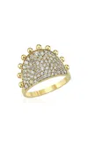 Charms Company Women's Gypsy 14k Gold Diamond Ring In Gold