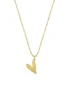 Charms Company Heart 14k Yellow Gold Necklace In Gold