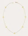 Charms Company Hearts On Chain 14k Yellow Gold Necklace In Gold