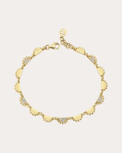 Charms Company Women's Diamond Gypsy Bracelet In Gold