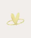 CHARMS COMPANY WOMEN'S FROSTED HEART RING