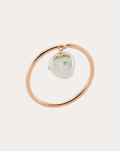 Charms Company Women's Pearl Ring In Gold