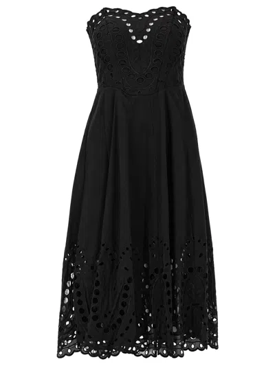 Charo Ruiz Marlin Midi Dress In Black
